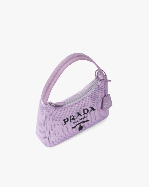 Lilium/black Re-Edition 2000 sequined Re-Nylon mini-bag - Image 3