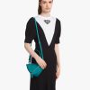 Peacock Blue Padded nappa leather handbag - Image 2