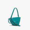 Peacock Blue Padded nappa leather handbag - Image 3