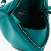 Peacock Blue Padded nappa leather handbag - Image 5