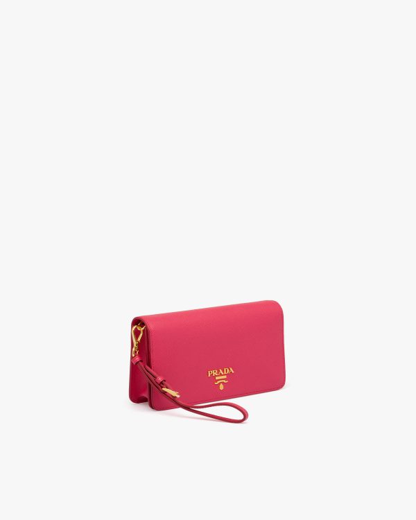 Peony Pink Saffiano leather mini-bag - Image 3