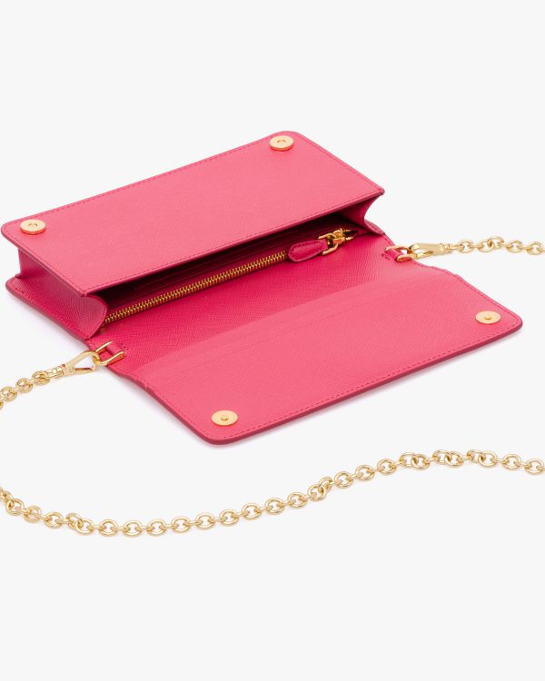 Peony Pink Saffiano leather mini-bag - Image 5