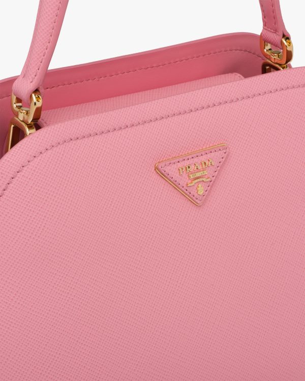 Petal Pink Medium Saffiano Leather Prada Matinee Bag - Image 6