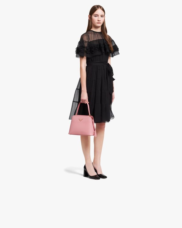 Petal Pink Medium Saffiano Leather Prada Matinee Bag - Image 7