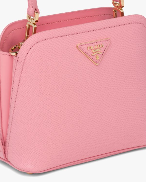 Petal Pink Prada Matinee Micro Saffiano leather bag - Image 6