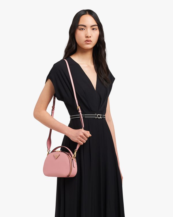 Petal Pink Saffiano Leather Prada Odette Bag - Image 2