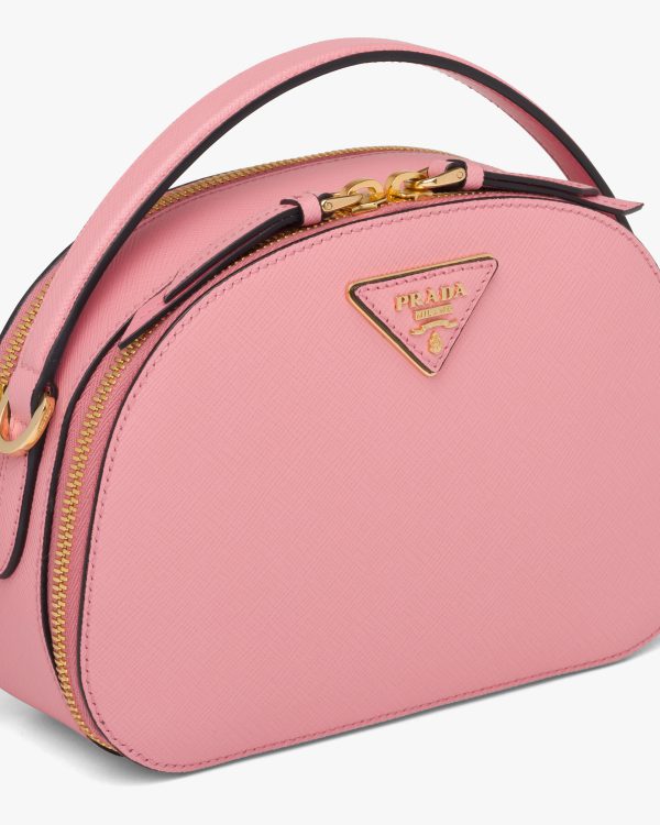 Petal Pink Saffiano Leather Prada Odette Bag - Image 6