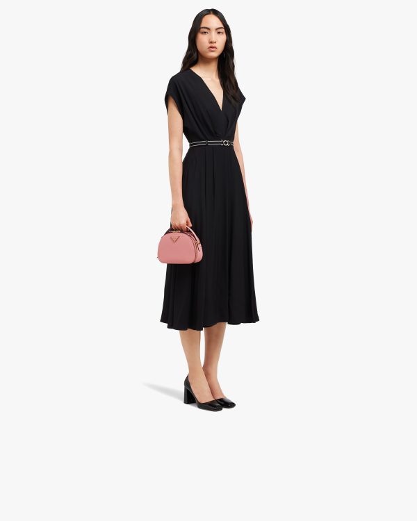 Petal Pink Saffiano Leather Prada Odette Bag - Image 7