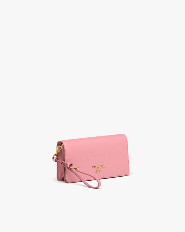 Petal Pink Saffiano leather mini-bag - Image 3