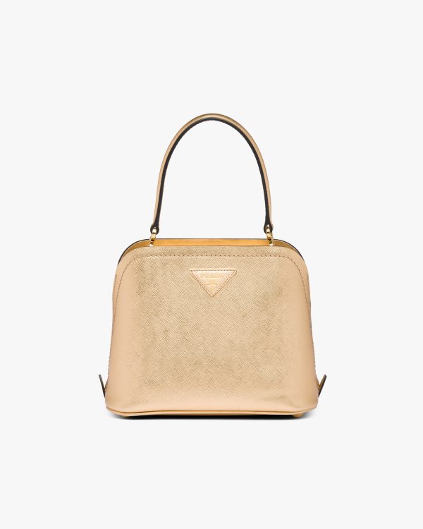 Platinum Prada Matinee Micro Saffiano leather bag