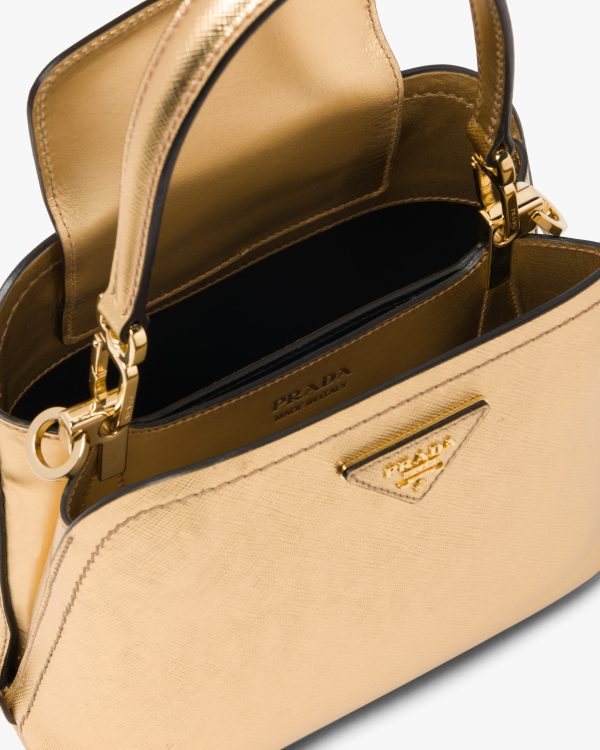 Platinum Prada Matinee Micro Saffiano leather bag - Image 5
