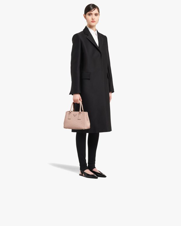 Powder Pink Prada Galleria ostrich leather small bag - Image 7