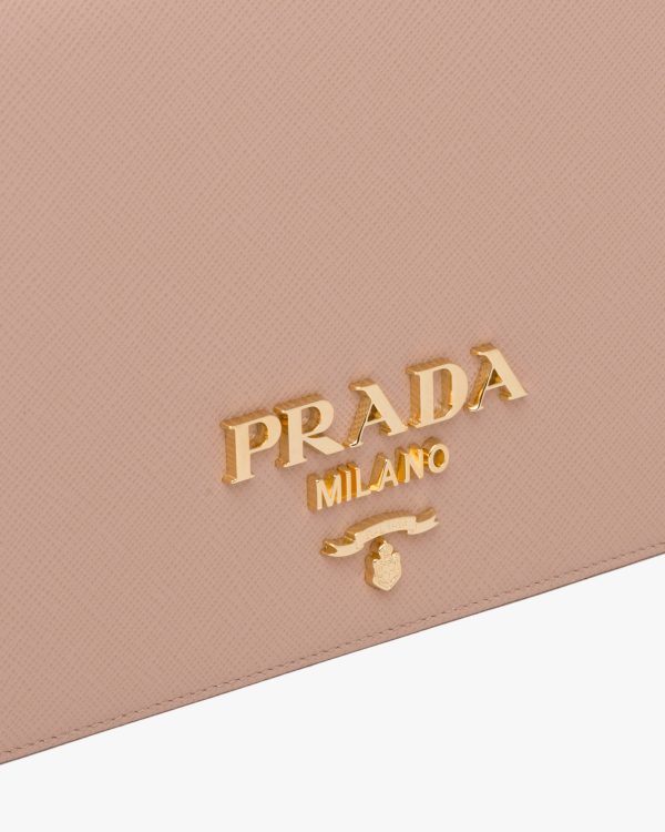 Powder Pink Saffiano Leather Mini Bag - Image 2