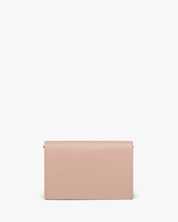 Powder Pink Saffiano Leather Mini Bag - Image 4
