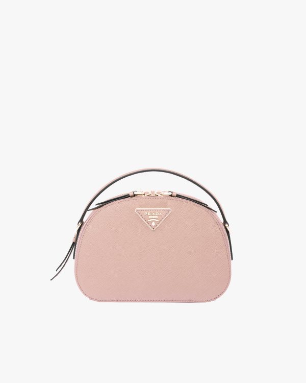 Powder Pink Saffiano Leather Prada Odette Bag