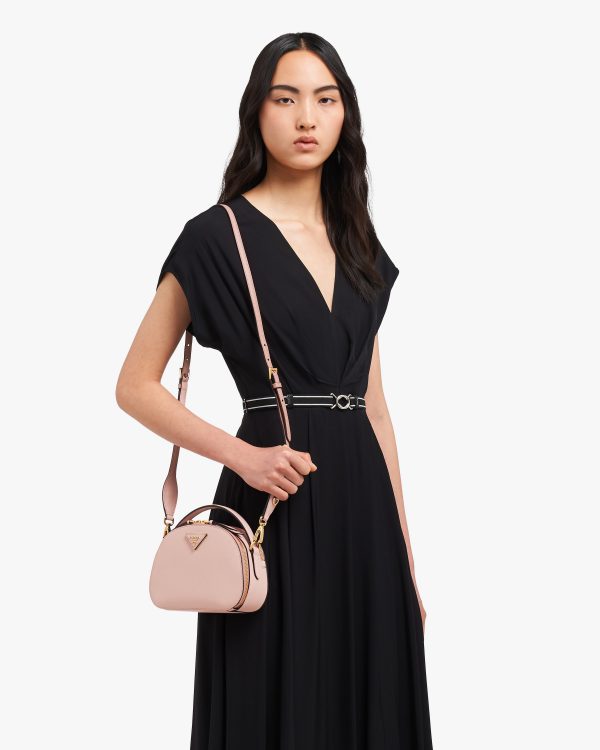 Powder Pink Saffiano Leather Prada Odette Bag - Image 2