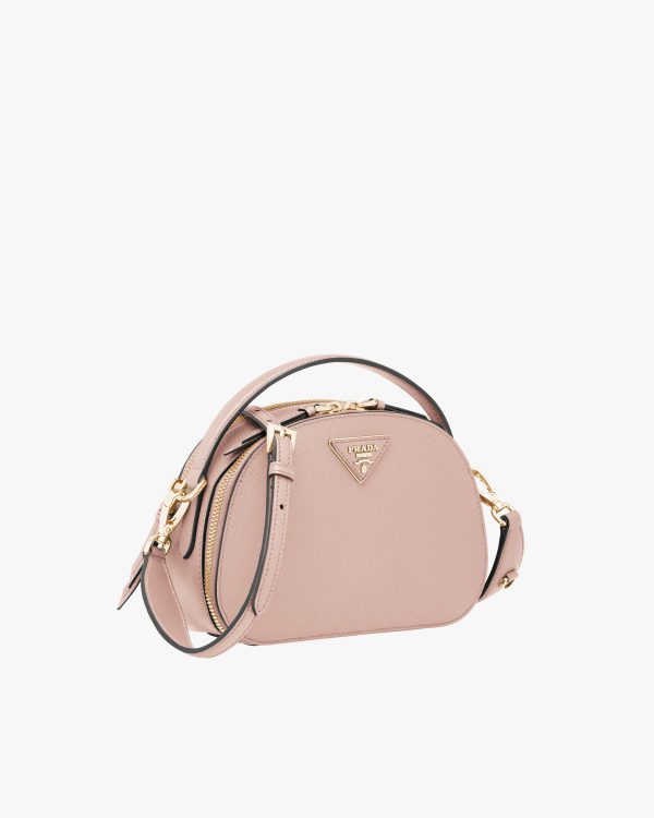 Powder Pink Saffiano Leather Prada Odette Bag - Image 3