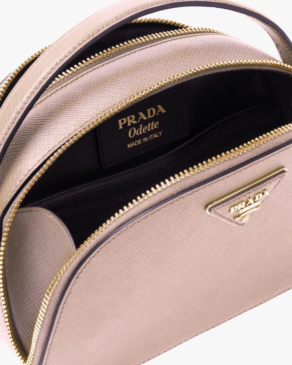 Powder Pink Saffiano Leather Prada Odette Bag - Image 5