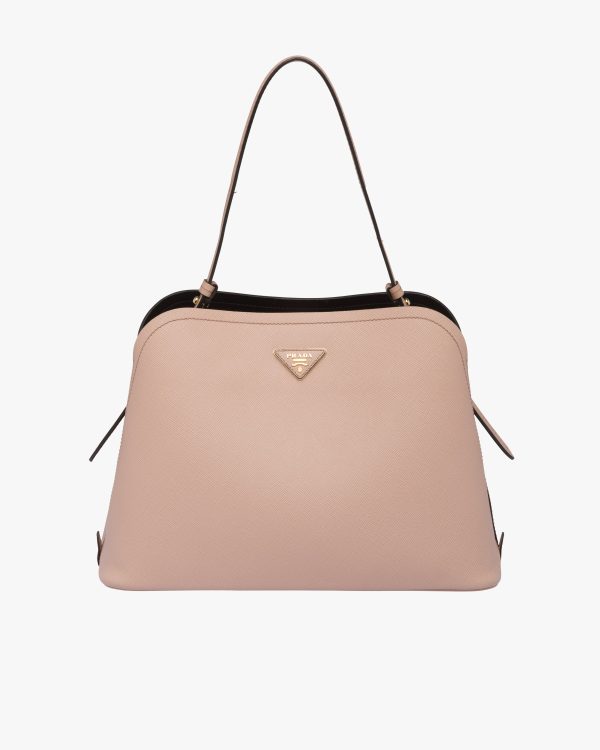 Powder Pink/black Prada Matinee handbag