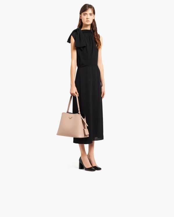 Powder Pink/black Prada Matinee handbag - Image 7