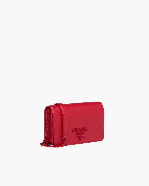 Red Saffiano leather mini-bag - Image 3