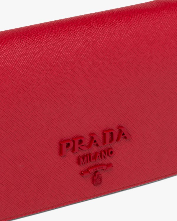 Red Saffiano leather mini-bag - Image 6