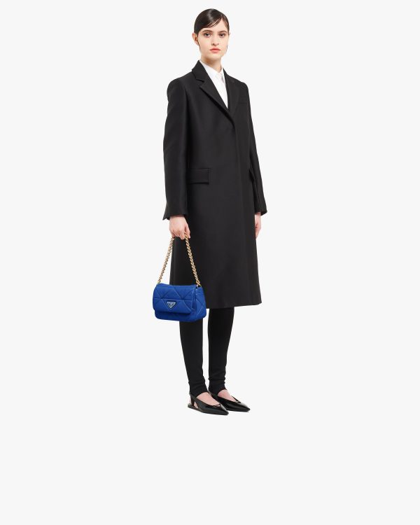 Royal Blue Prada System nappa leather patchwork bag - Image 7
