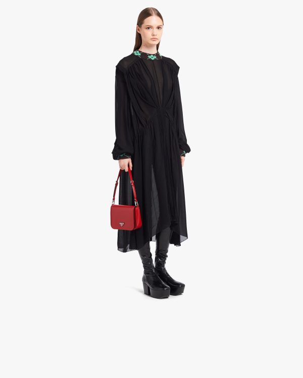Scarlet Brushed leather shoulder bag - Image 7