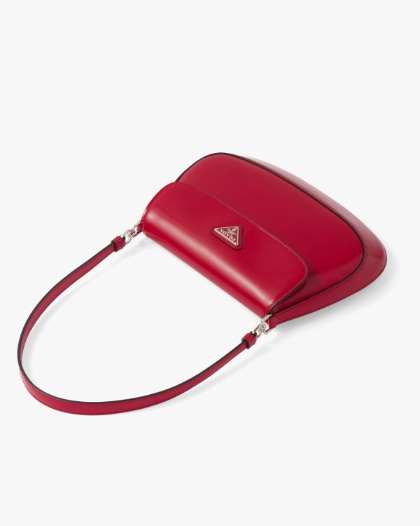 Scarlet Prada Cleo brushed leather shoulder bag with flap - Image 3