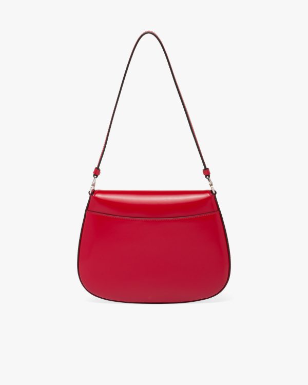 Scarlet Prada Cleo brushed leather shoulder bag with flap - Image 4