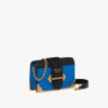 Sea Blue/black Leather Prada Cahier Bag - Image 3
