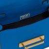 Sea Blue/black Leather Prada Cahier Bag - Image 5