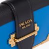 Sea Blue/black Leather Prada Cahier Bag - Image 6