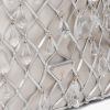 Silver Leather mesh and satin clutch - Image 6