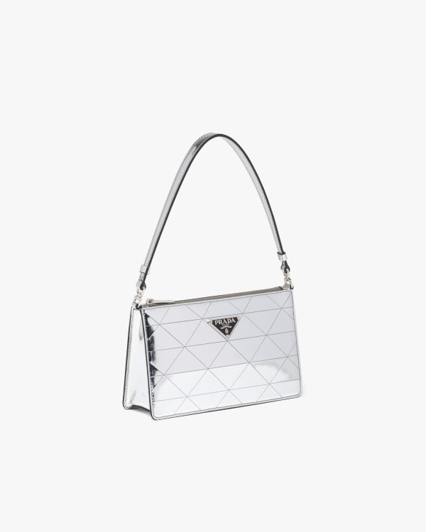 Silver Metallic leather mini-bag - Image 3
