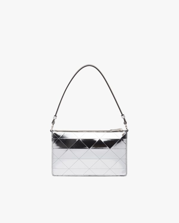 Silver Metallic leather mini-bag - Image 4
