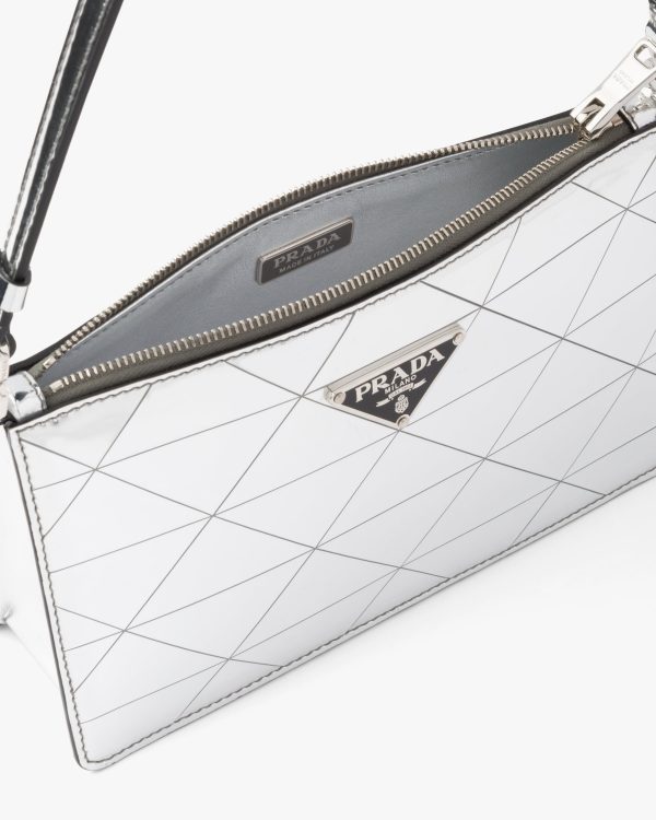 Silver Metallic leather mini-bag - Image 5