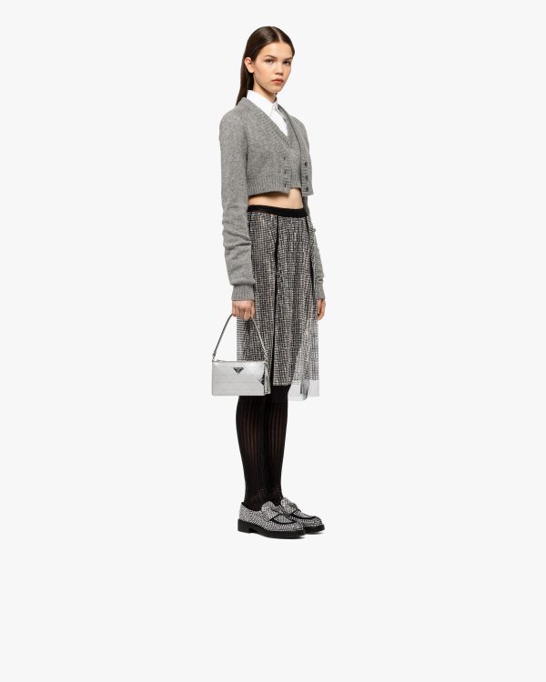 Silver Metallic leather mini-bag - Image 7