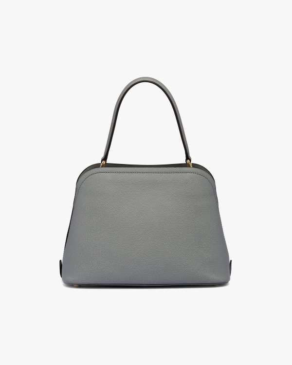 Slate Gray Medium Saffiano Leather Prada Matinee Bag - Image 4