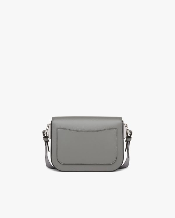 Slate Gray Saffiano leather Prada Identity shoulder bag - Image 4