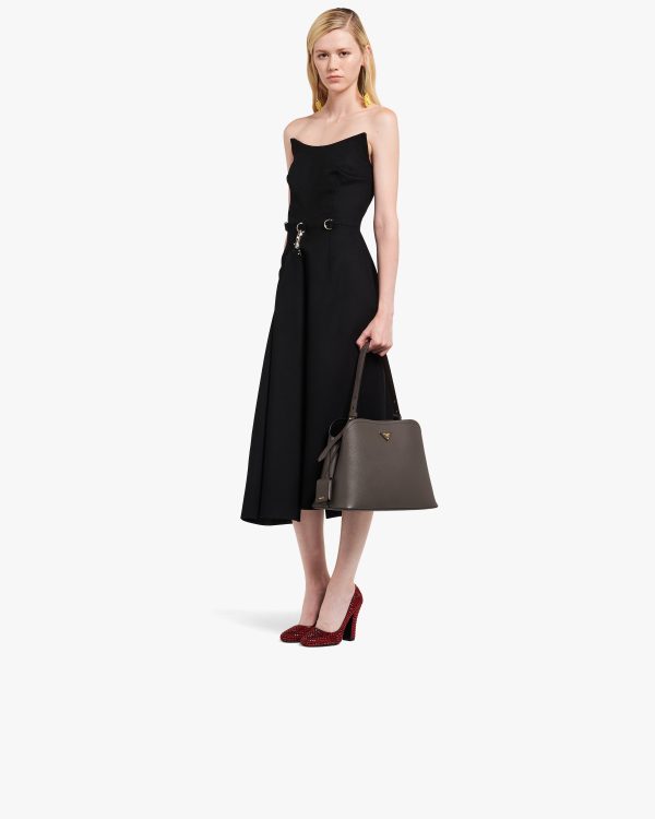 Smoky Gray/black Prada Matinee handbag - Image 7