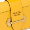 Sunny Yellow Leather Prada Cahier Bag - Image 6