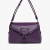 Violet Padded nappa leather Prada Signaux bag