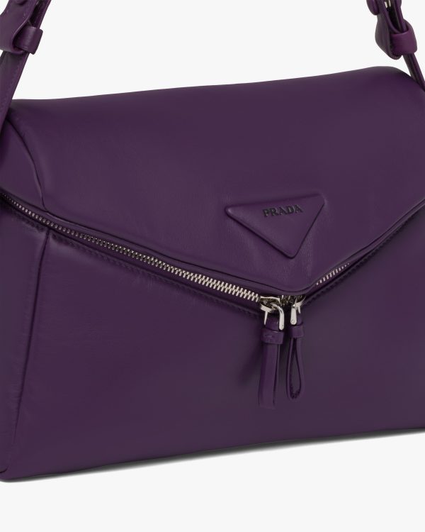 Violet Padded nappa leather Prada Signaux bag - Image 6