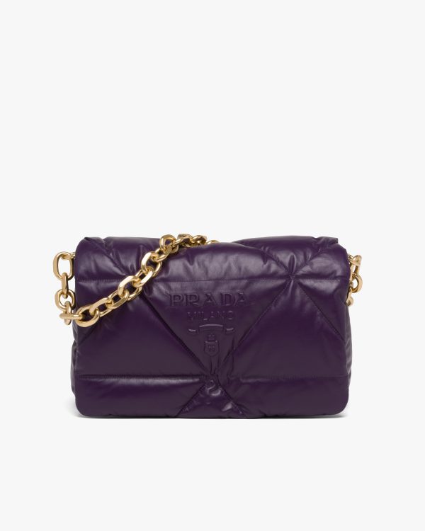 Violet Padded nappa leather shoulder bag