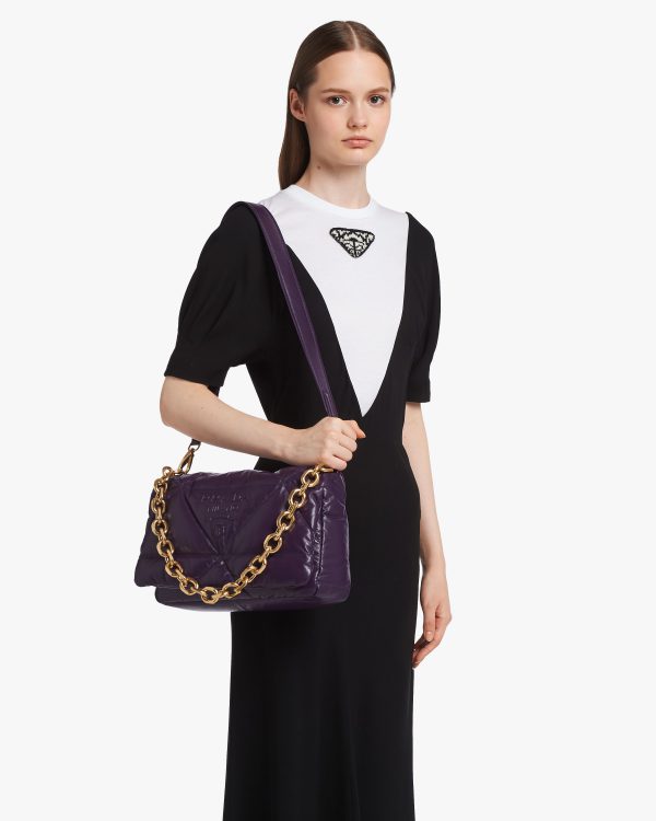 Violet Padded nappa leather shoulder bag - Image 2