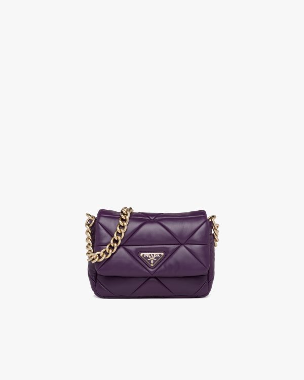 Violet Prada System nappa leather patchwork bag