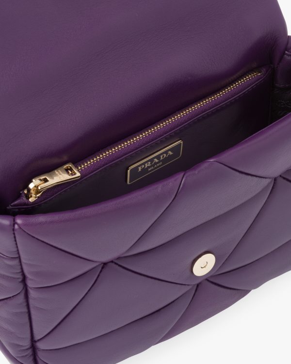 Violet Prada System nappa leather patchwork bag - Image 5