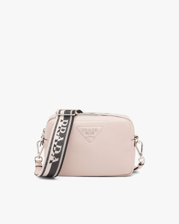 Water Lily Prada Flou leather bag with shoulder strap