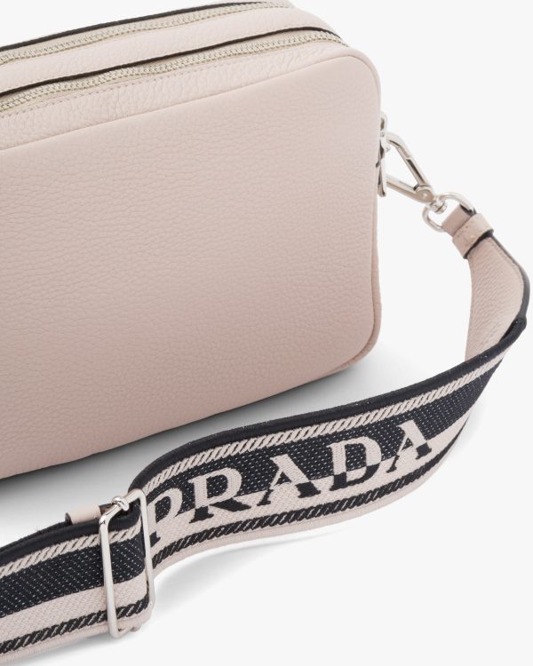 Water Lily Prada Flou leather bag with shoulder strap - Image 2